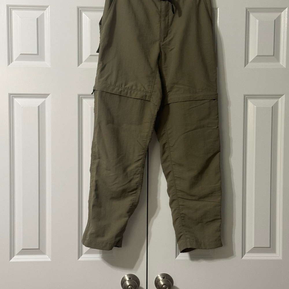 The North Face beige nylon belt women’s convertible hiking quick dry pants